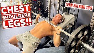 4 EXERCISES FOR A FULL BODY WORKOUT TO BUILD MUSCLE  HOW TO LEAN BULK CORRECTLY [upl. by Kilbride879]