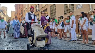 Procesión de San Lorenzo arropada por miles de oscenses [upl. by Ahsatam2]