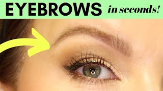 How to SHAPE EYE BROWS in seconds Great for THIN SPARSE MATURE BROWS [upl. by Dawkins]