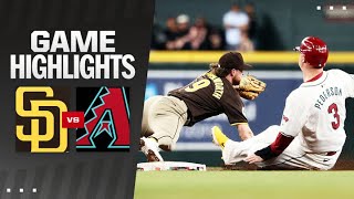 Padres vs Dbacks Game Highlights 92724  MLB Highlights [upl. by Orapma922]