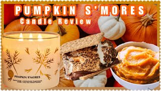 Pumpkin S’mores Candle Review [upl. by Htedirem]