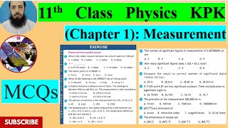 11th Physics KPK Exercise Q1 Multiple choice questions Choose the correct option [upl. by Tina74]