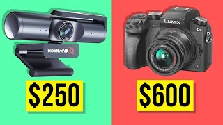 Expensive Webcam vs Budget DSLR Camera Avermedia PW513 vs Panasonic Lumix G7 [upl. by Dinse]