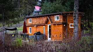 Inside a Cozy and Spacious Tiny House with its own Private Lake [upl. by Lantz]