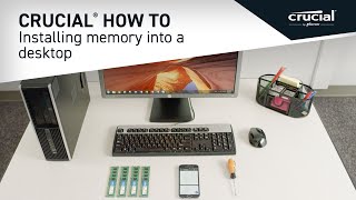 How to install Crucial® RAM in a desktop PC 10 easy steps [upl. by Pirozzo]