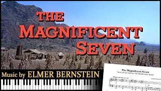 The Magnificent Seven Elmer Bernstein  Piano arrangement piano sheet music [upl. by Nhoj]