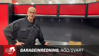 Garageinredning rödsvart  PELA Tools [upl. by Everard]