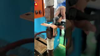 Copper brazing spot welding machine Pneumatic resistance spot welder [upl. by Morly144]