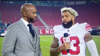 Odell Beckham Jr interview on the win vs 49ers and the new him after the injury [upl. by Willin]