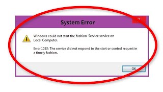 SOLVED Error 1053The Service did not Respond to The Start or Control Request in a Timely Fashion [upl. by Moshe]