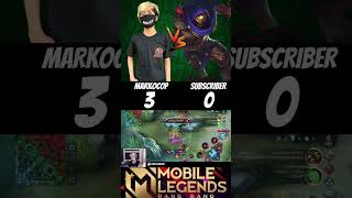 Markocop vs Subscriber 🔥 1v1 by aldous win  Epic skin markocop aldous mlbb shorts [upl. by Dagny]