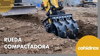 ⚙️ RUEDA COMPACTADORA │Equipos para Excavadora [upl. by Eiddal]