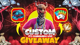 FREE FIRE LIVE  REEDEM CODE GIVEAWAY 🤑💎FF LIVE GIVEAWAY  CUSTOM ROOM  FF GIVEAWAYSgiveaways [upl. by Hadeehsar]