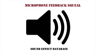 Microphone Feedback Squeal Sound Effect [upl. by Ehcrop798]