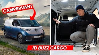 ID Buzz Cargo Camper Conversion  Stripping Out The Back amp First Thoughts [upl. by Avlasor851]