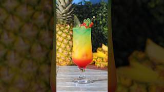 Let’s make a boozy layered Rainbow Punch 🌈 rumpunch malibu cocktails [upl. by Mukerji]