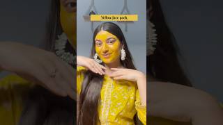 Yellow face pack day 3 of Navratri 🔆✨Saijal Dubey❤️skincare tranding skincareroutine ytshorts [upl. by Aylsworth121]