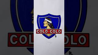 Deportivo ColoColo colocolo chile futbol futebol asmr dibujo libertadores satisfying [upl. by Eelyr]