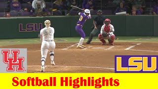 Houston vs 7 LSU Softball Game Highlights Feb 23 2024 [upl. by Hike]