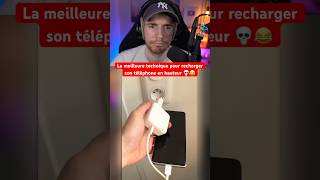 LA MEILLEURE TECHNIQUE POUR RECHARGER SON TÉLÉPHONE EN HAUTEUR 💀😂 [upl. by Sarson]