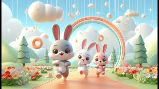 Hop Little Bunnies Hop  Dance Party  Fun and Energetic Song for Kids [upl. by Tuinenga587]