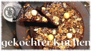 LOW CARB weihnachtlicher BROWNIE im ELO Energiespartopf backen I im Schnellkochtopf backen ohne Mehl [upl. by Adella424]