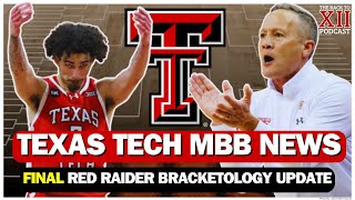 Where Will Texas Tech Basketball Be Seeded In The NCAA Tournament Bracketology [upl. by Trinee]