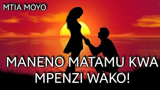 MANENO MATAMU KWA MPENZI ANAYEKUUMIZA 💔 ✍️ SUBSCRIBE [upl. by Syxela]