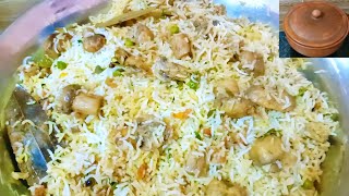 Resturant Style Mashroom Dum Biryani Mushroom Biryani  Mashroom Recipes  Mushroom Pulao [upl. by Pepper]