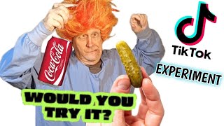 Tiktok viral soda pickle combo 😳🤢 [upl. by Jarnagin]