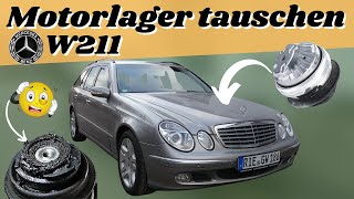 Wenn der Motor wackelt MOTORLAGER erneuern am Mercedes W211 W203  MB Youngtimer Parts [upl. by Tinya]