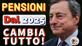 💥 PENSIONI 👉 DAL 2025 CAMBIERÀ TUTTO❗️📌 ADEGUAMENTO DEI REQUISITI ETÀ PENSIONABILE ❇️ [upl. by Nnaytsirk]