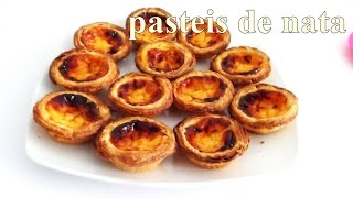 receita de pastéis de nata portugueses  canal chantilly com chocolate [upl. by Aniale]