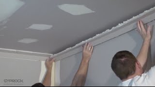 How To Install Plasterboard Part 5 Installing Cornice [upl. by Oscar]