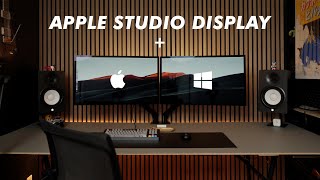 On Paper This Is A Terrible Idea  Windows amp macOS Simultaneously on 2 Apple Studio Displays [upl. by Calypso308]