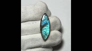 Beautiful green flash labradorite subscribe support labradorite cabochon jewellery youtube [upl. by Terza]