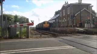 Dungeness Nuclear Flasks at Appledore 7th May 2014 [upl. by Etteraj832]