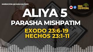 Aliya 5 Parasha Mishpatim [upl. by Erolyat]