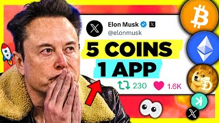 Elon Musks BIG PLAN to Integrate 5 Cryptos into X Twitter [upl. by Zhang]