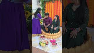 🤯Marriage haldi function🥹💥 pregnant trending shortsfeed valakappufunction [upl. by Avirt]