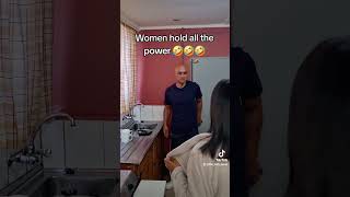 Women hold all the power 🤣🤣🤣women womenpower funny couples [upl. by Wichern]