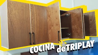 Como hacer COCINA DE CONTRACHAPADO  TRIPLAY  MULTILAMINADO  PLYWOOD [upl. by Mairhpe268]