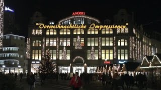 Weihnachtsmarkt Erfurt 2015 13  Kaufhaus quotAnger 1quot [upl. by Hbahsur]