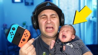 How To Play Video Games With A Newborn Baby [upl. by Ylecara924]