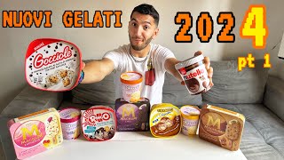 NUOVI GELATI 2024 pt 1  Nutella Gocciole Magnum Pandoro Panettone Tiramisù Bauli Algida [upl. by Roel181]