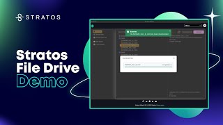 Stratos File Drive Demo  Decentralized File Storage Made Simple [upl. by Auqinaj277]