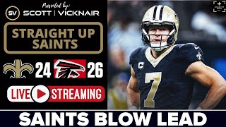 LIVE REACTION Saints Blow Another Lead As Falcons Kick Game Winner [upl. by Handel]