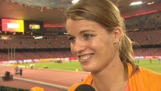 Dafne Schippers 200m Gold Medal Interview  IAAF World Championships Beijing 2015 [upl. by Lairea]