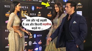 Katrina Kaif Gets Jealous of Salman Khan and Saiee Manjrekar Bonding at Iifa Award 2019  Red Carpet [upl. by Jeth]