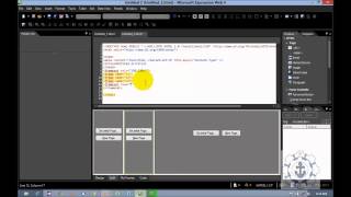 Creating a frames using Frameset tag in MS Expression Web 4 [upl. by Notlrac]